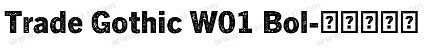 Trade Gothic W01 Bol字体转换